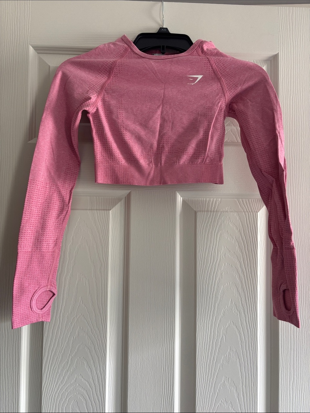 Gymshark Pink Long-Sleeve Seamless Crop Top
